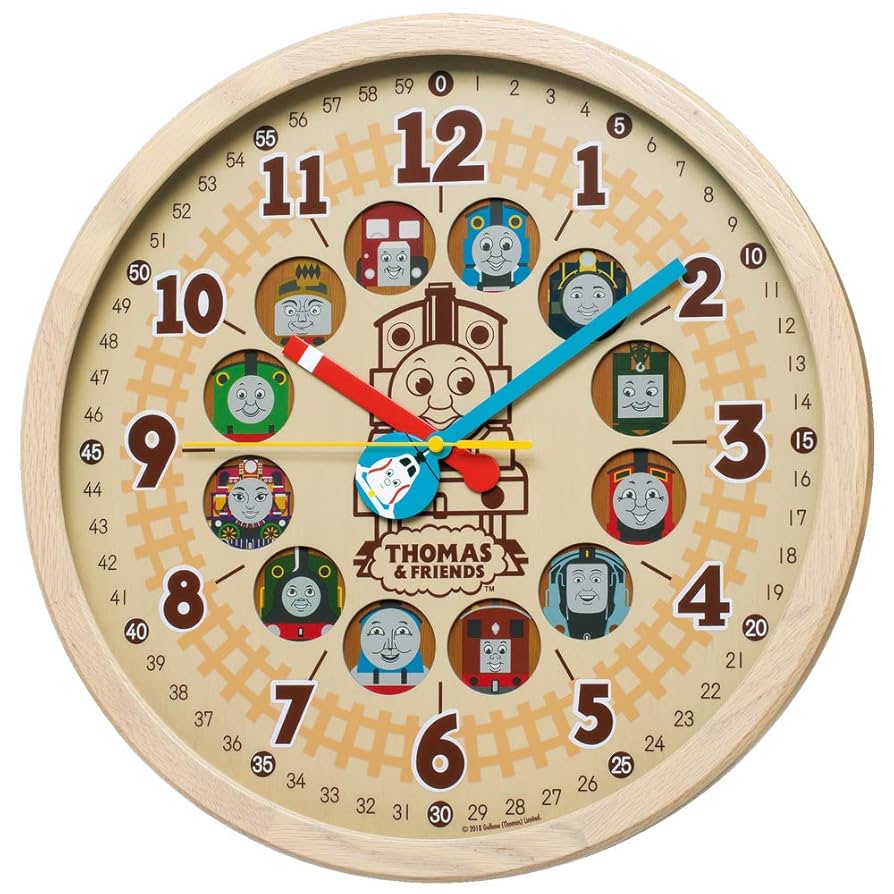 【美品】SEIKO セイコー　トーマス　掛け時計　電波時計　50センチ Amazon.co.jp: セイコークロック(Seiko Clock) 掛け時計 薄茶木